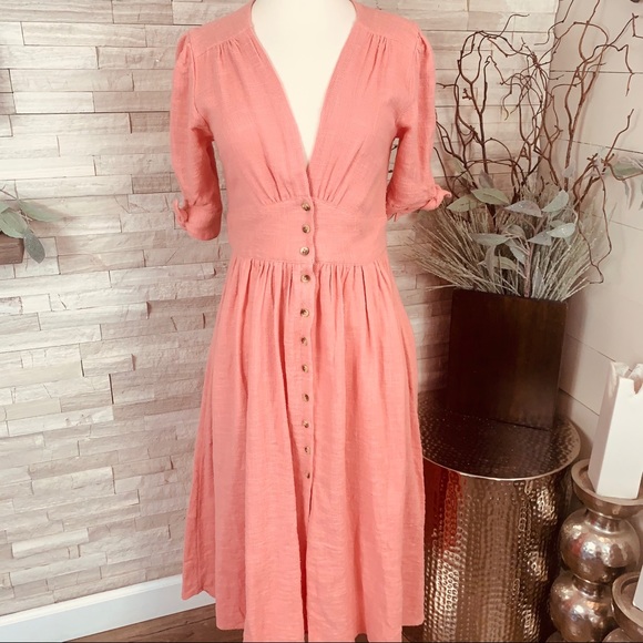 Free People NWT Love of My Life Midi Dress - Picture 3 of 11
